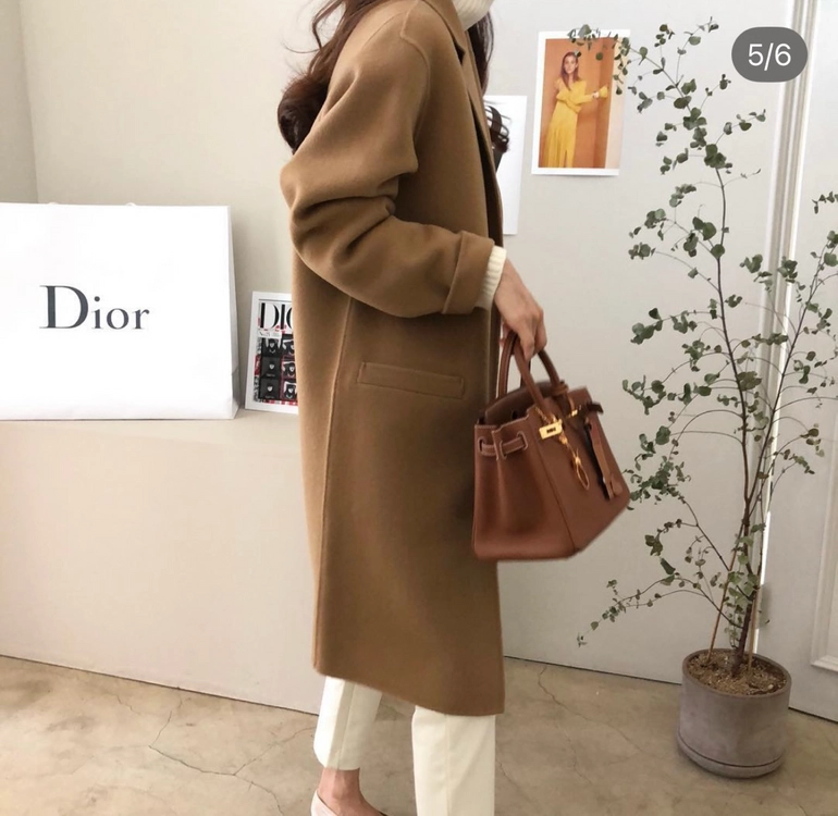 데일리룩 핸드메이드 코트 이미지