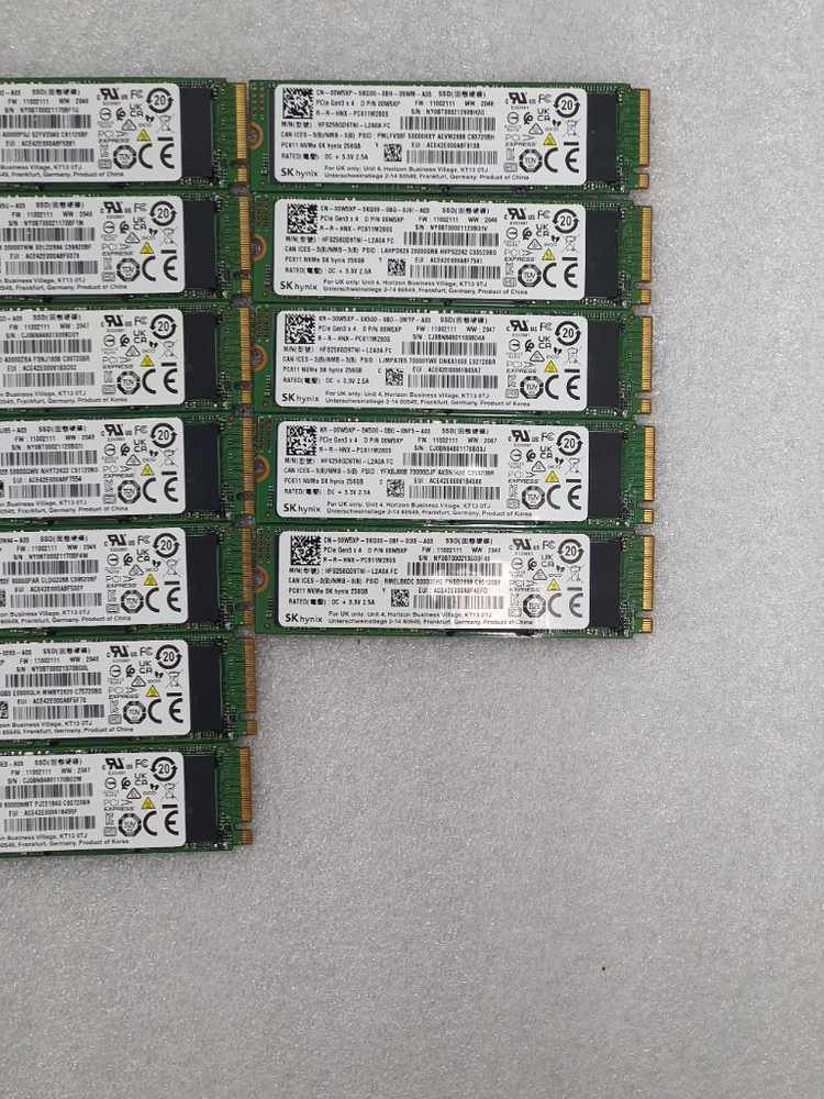 컴퓨터 저장장치 하이닉스 PC611 M.2 NVME SSD 256GB 이미지
