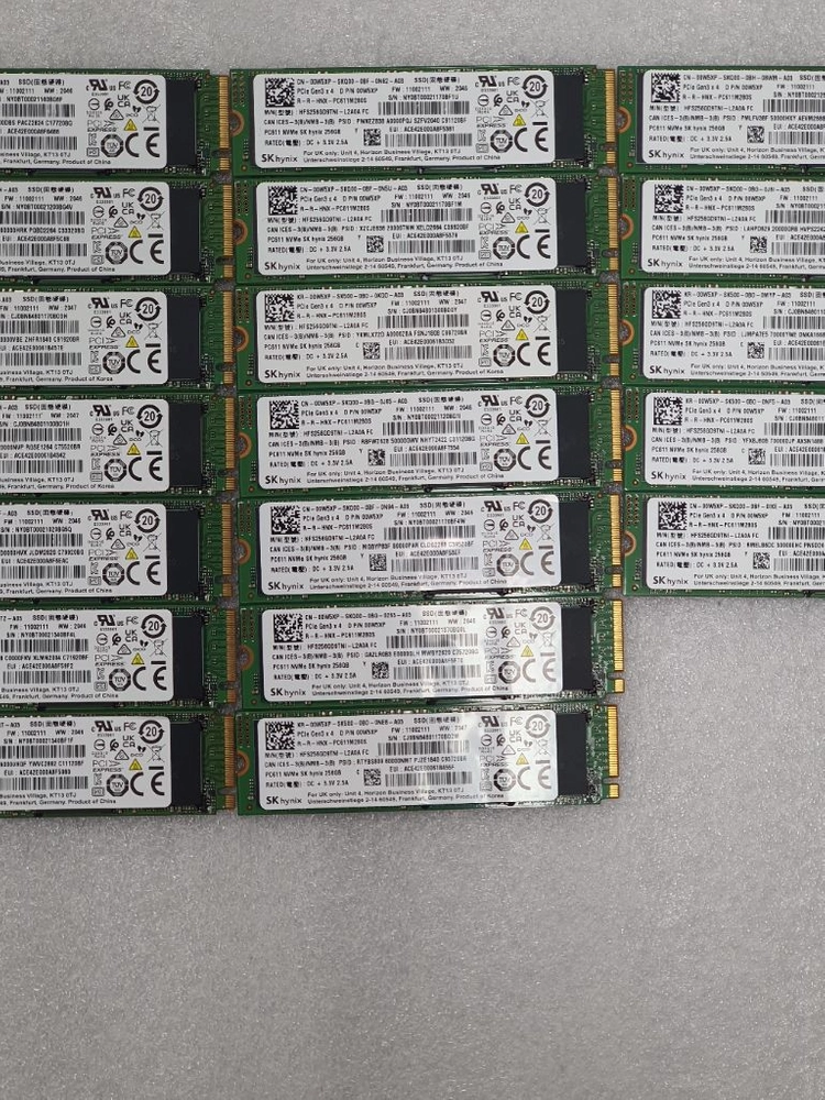 컴퓨터 저장장치 하이닉스 PC611 M.2 NVME SSD 256GB 이미지