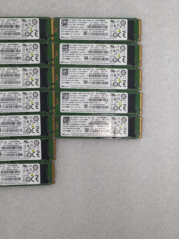 컴퓨터 저장장치 하이닉스 PC611 M.2 NVME SSD 256GB 이미지