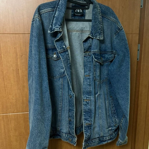 [XXL/1회착] 자라 데님 빈티지 중청 청자켓 이미지