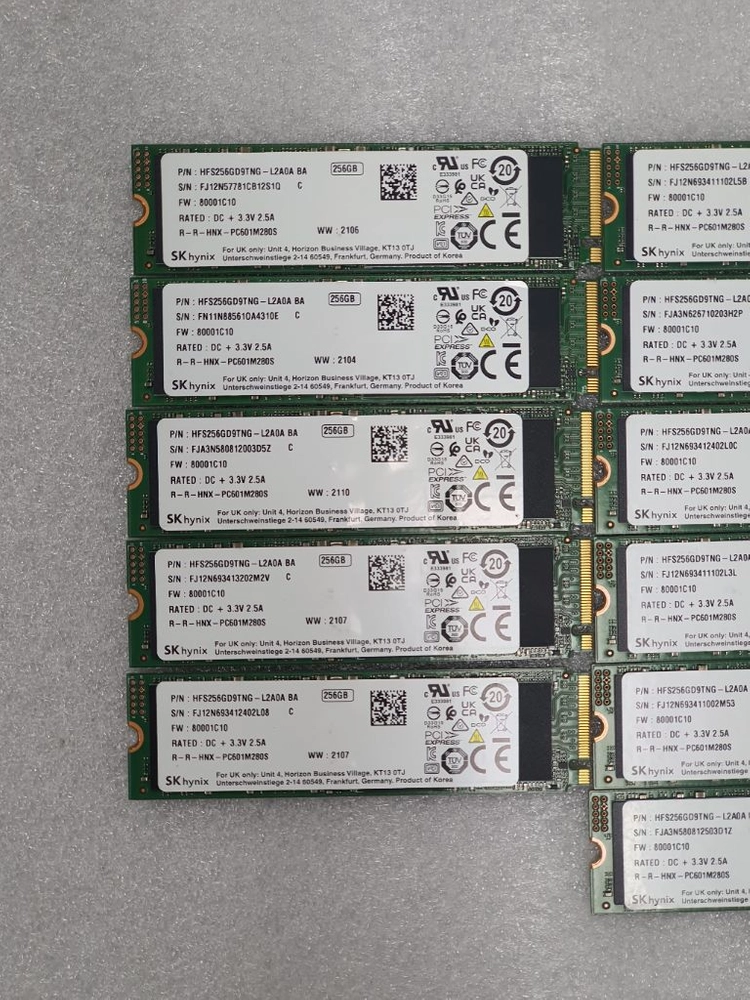 컴퓨터 저장장치 하이닉스 PC601 M.2 NVME SSD 256GB 이미지