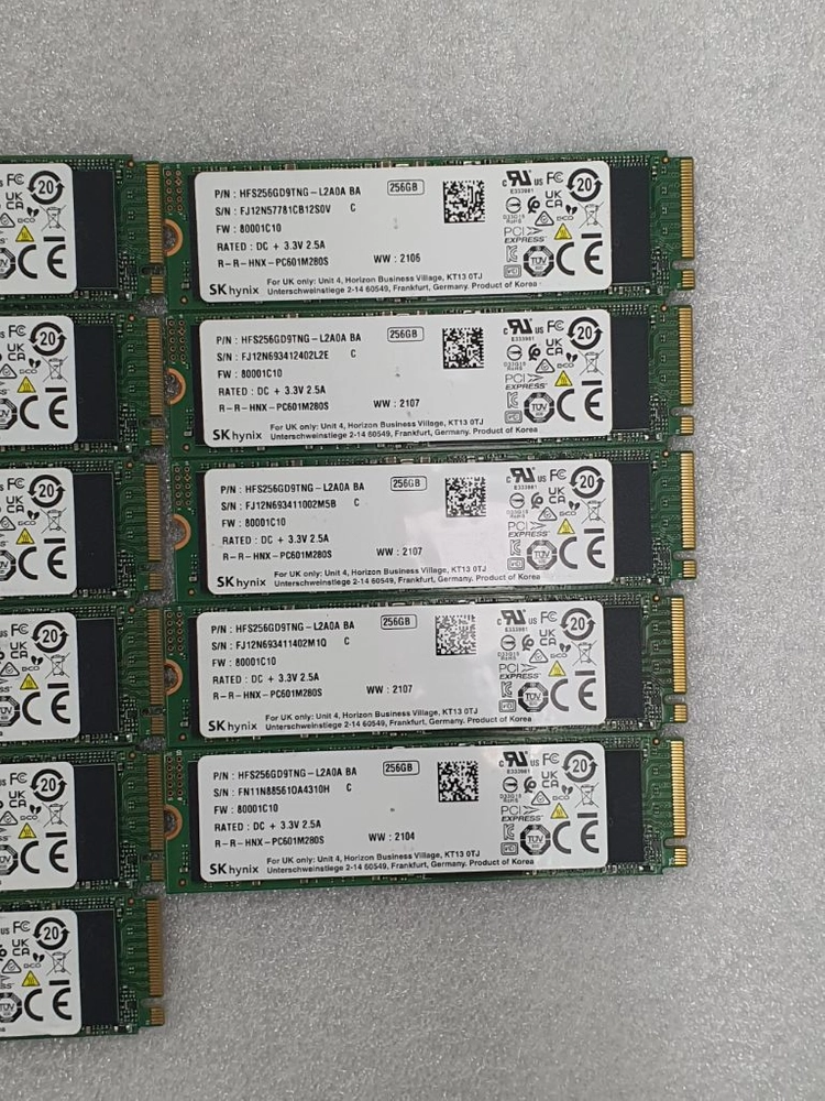 컴퓨터 저장장치 하이닉스 PC601 M.2 NVME SSD 256GB 이미지