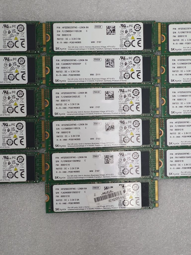 컴퓨터 저장장치 하이닉스 PC601 M.2 NVME SSD 256GB 이미지