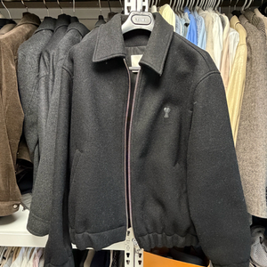 아미 24fw 하트 로고 울 블루종 자켓 M 이미지