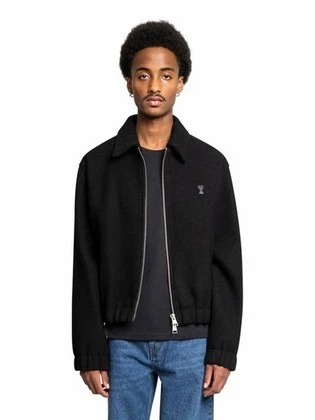 아미 24fw 하트 로고 울 블루종 자켓 M 이미지