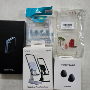 갤럭시 z플립6 블루 512GB 미개봉 KT공기계(자급제아님!) 및 액세서리 세트 이미지