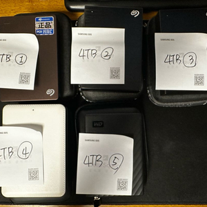 Seagate / Wd / 삼성 4TB 외장 이미지