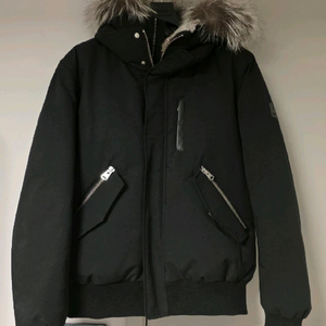 맥케이지 21fw 딕슨 봄버패딩 블랙/실버폭스퍼 판매합니다. 이미지