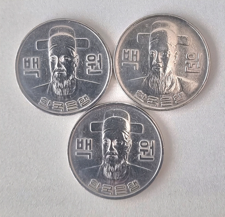 1979년 100원 동전 3개 를일괄판매합니다 이미지