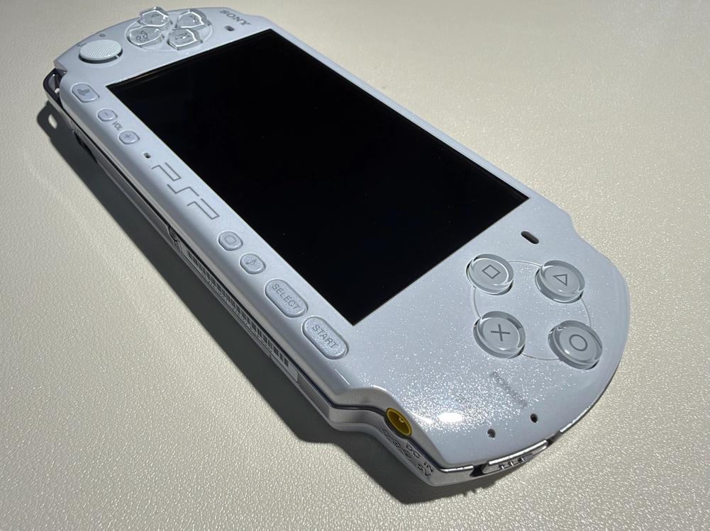 [A급 미품/박스완품] 소니 PSP-3000 펄 화이트 / 황변 없는 선명한 액정 이미지