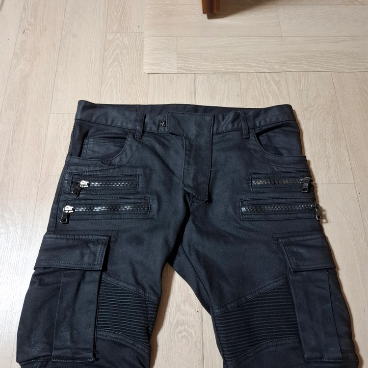 발망 지퍼디테일 블랙진32 2종각각 이미지