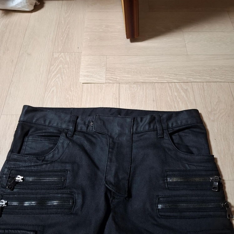 발망 지퍼디테일 블랙진32 2종각각 이미지