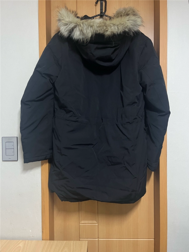 시스템옴므 한섬 패딩 100 L 다운 점퍼 가죽 롱패딩 남성 시스템 자켓 타임옴므 솔리드옴므 가죽 모피 이미지