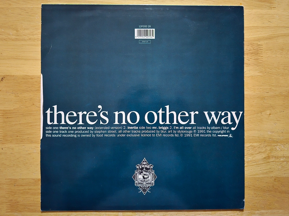 LP 레코드 Blur 블러 - Theres No Other Way 영국반 이미지