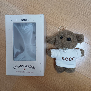 (새제품) seec 10주년 기념 곰돌이 키링 이미지
