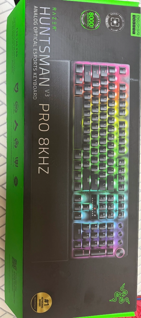 레이저 Huntsman V3 Pro 8KHZ KR 유선 키보드 이미지