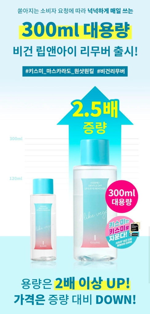 키스미 립앤아이 리무버 대용량 이미지