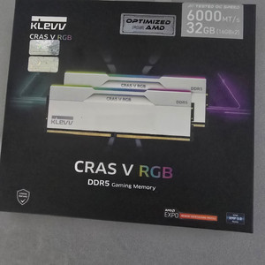 미개봉 KLEVV CRAS V RGB DDR5 32GB (16GBx2) 화이트 이미지