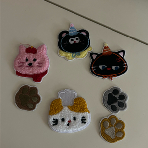 고양이 와펜 세트 이미지