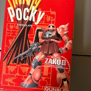 포키 콜라보 샤아자쿠 fg 건담 건프라 자쿠 샤아 전용 pocky 빼빼로 이미지