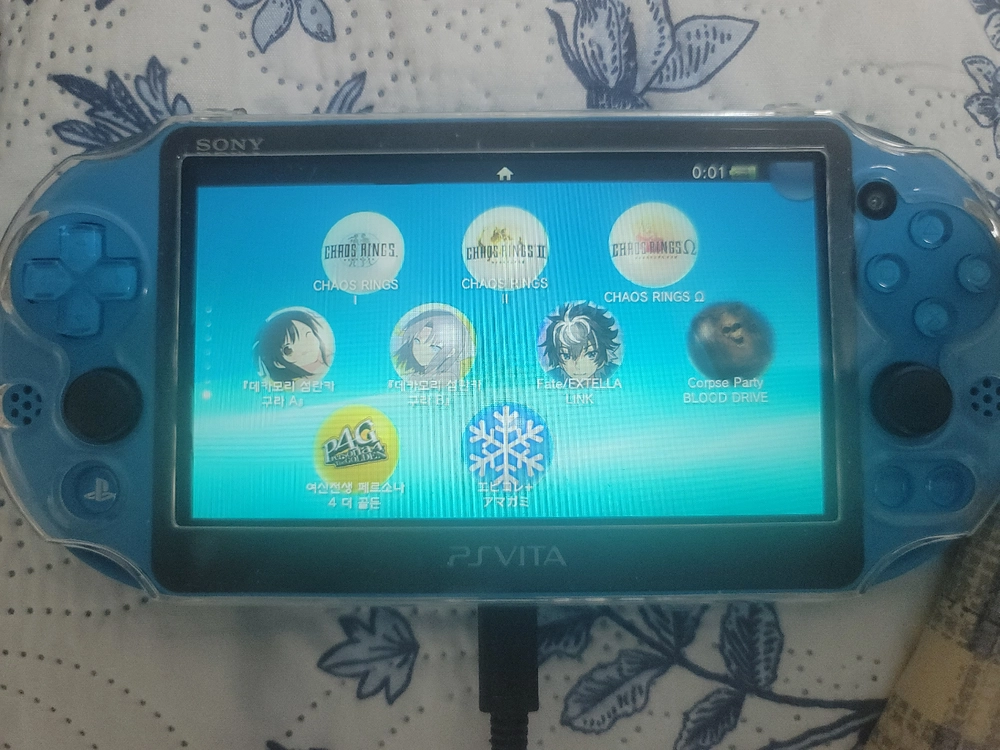 psvita 2세대 아쿠아블루 128gb 판매합니다 이미지