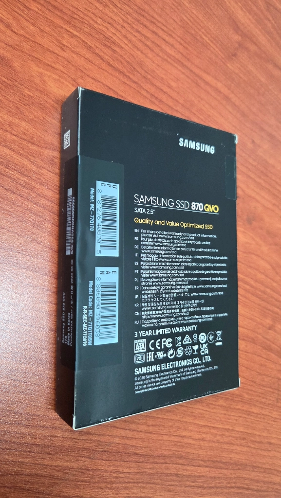 삼성 SSD 870 QVO 1TB 미개봉 이미지