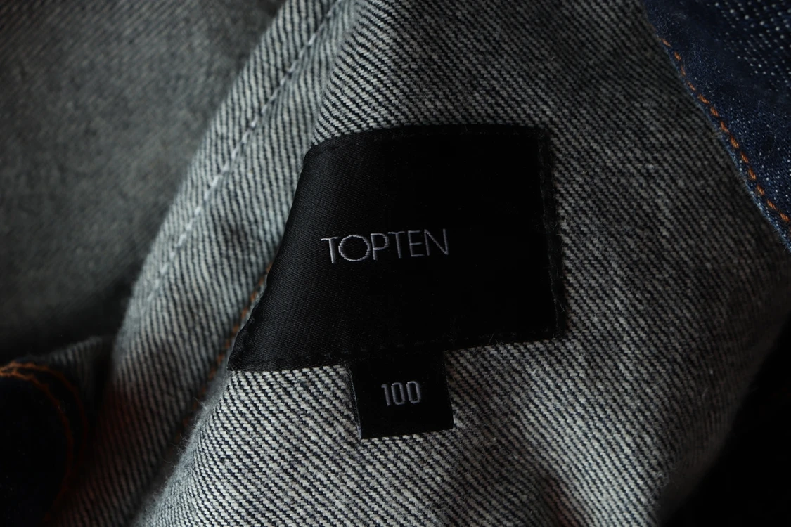 (L-XL) 탑텐 집업 바람막이 점퍼자켓 데님 청 이미지