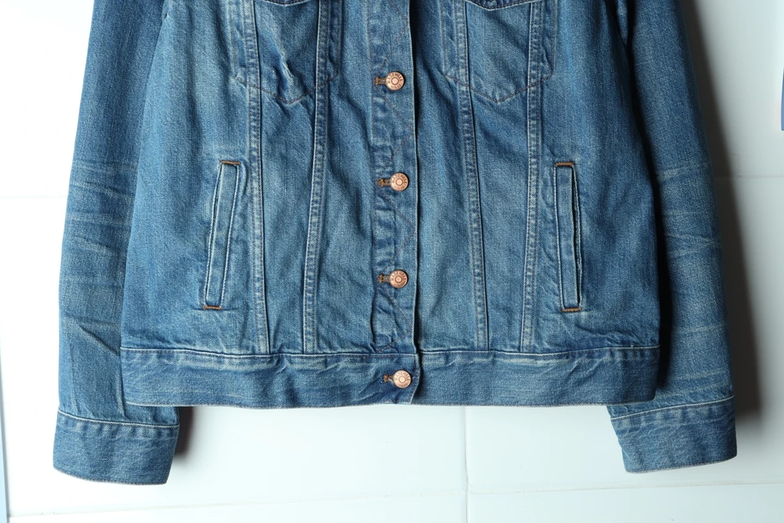W(XL) 브랜드빈티지 집업 바람막이 점퍼자켓 데님 이미지