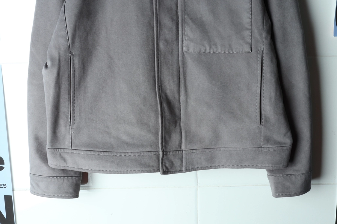 (L-XL) 어스앤뎀 집업 바람막이 점퍼자켓 스웨이드 이미지