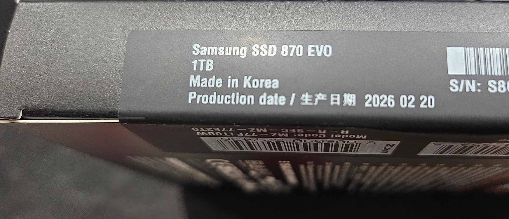 삼성 미개봉 870 evo 1TB 이미지