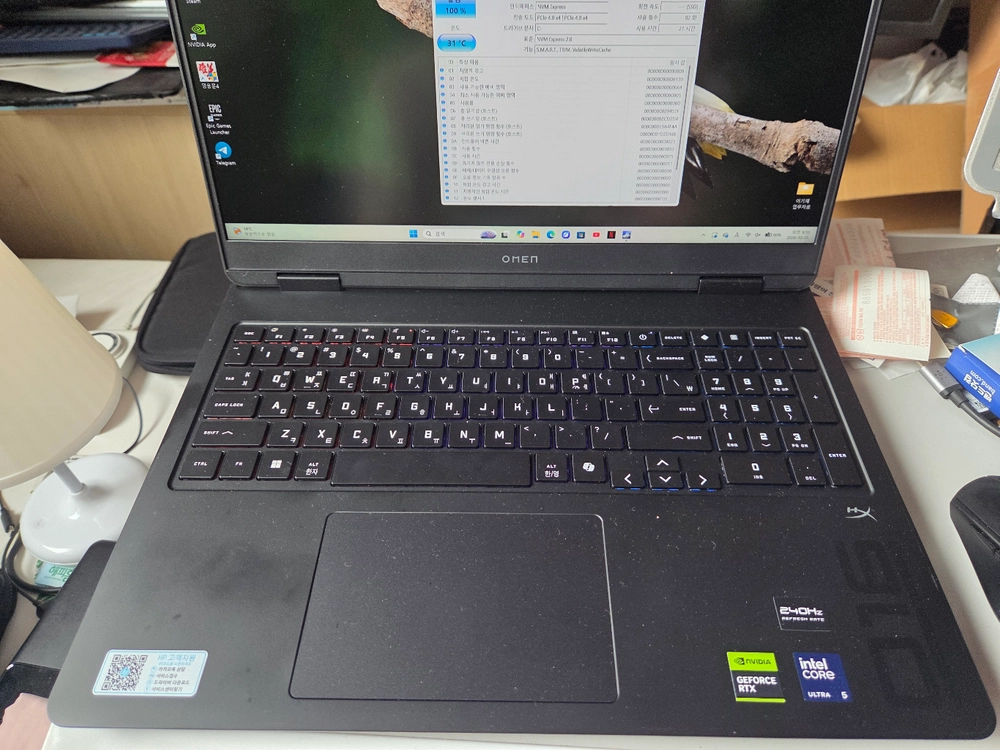 HP OMEN 16 am0410TX rtx5060 1tb 24gb 램 이미지