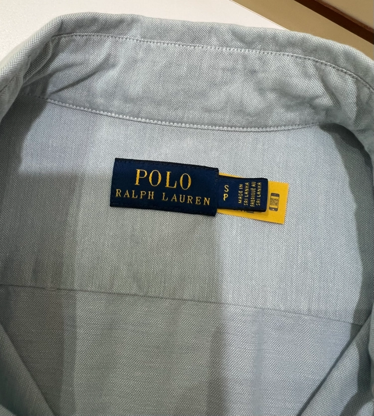 폴로 polo 옥스포드 타이프론트 크롭 셔츠 이미지