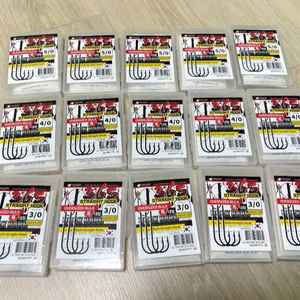 낚시 바늘 캣츠크로우 대용량 스트레이트 훅 새상품 싸게 판매합니다 이미지