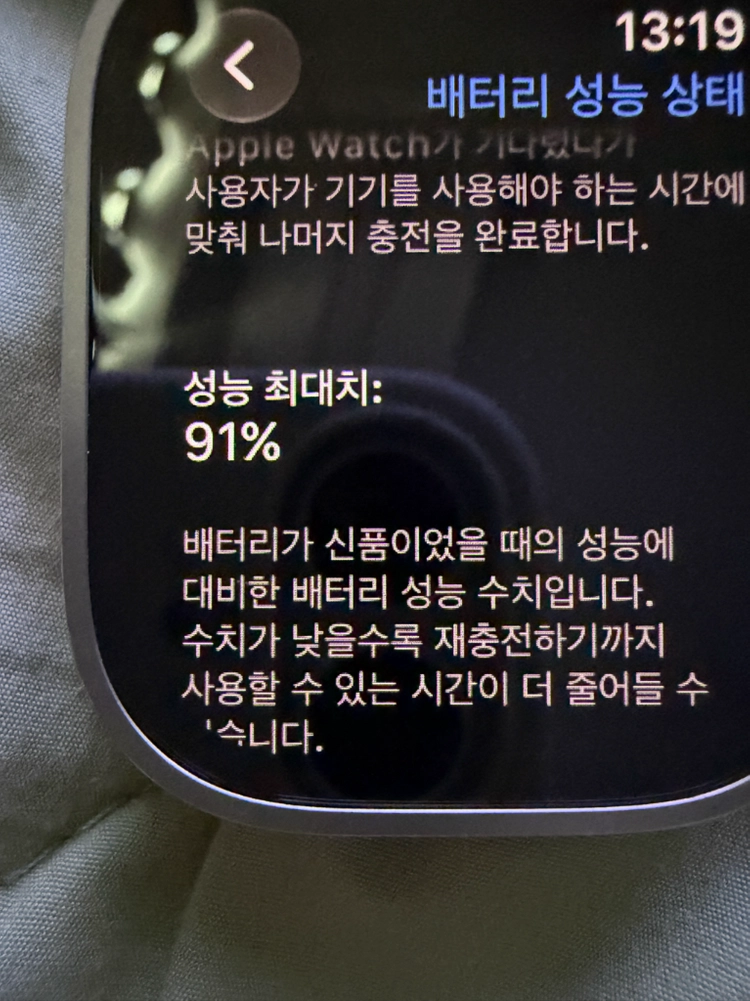 애플워치 울트라 2 네추럴 티타늄 컬러 이미지