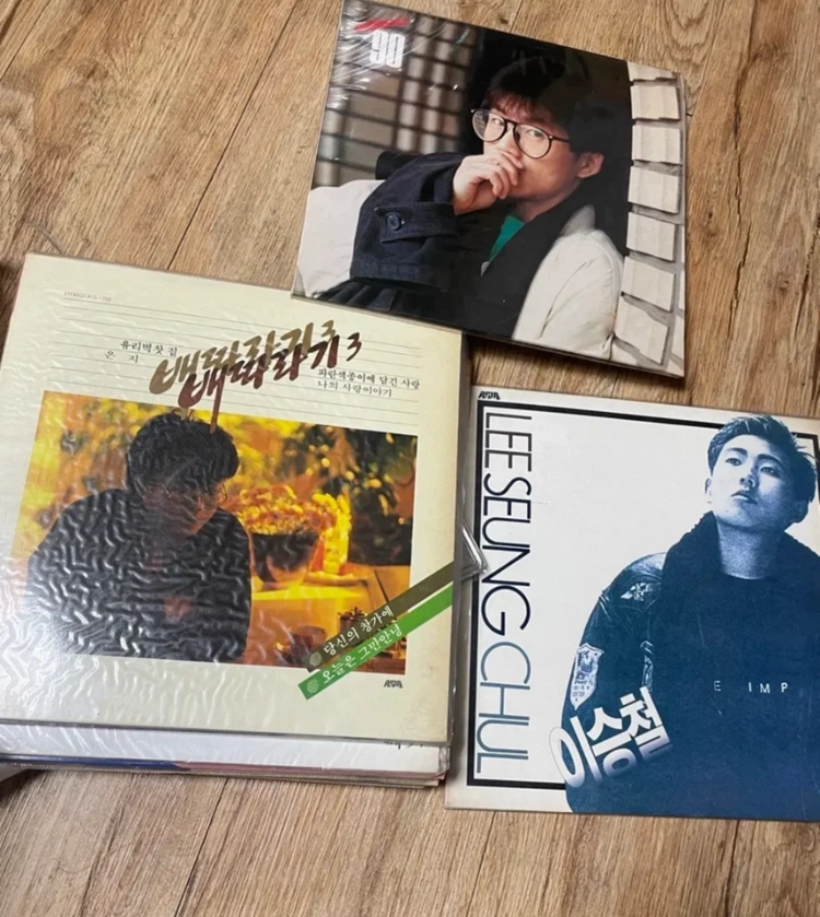조용필 눈동자 오석준 이승철 추억의 LP 레코드 10장 일괄판매 카페 레코드 엘피판 카페용품 카페소품조용필 이미지
