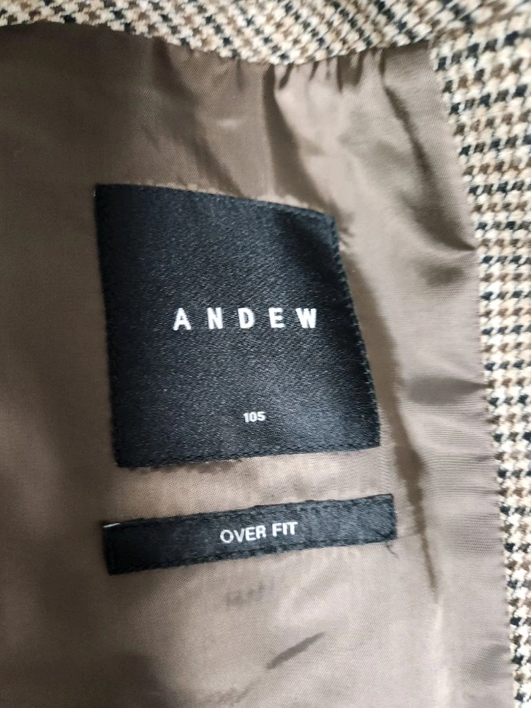 andew 앤듀 봄가을 카코트 헤링본 브라운 105사이즈 싸게 팝니다! 실제색상은 더 어둡습니다 네고가능 이미지