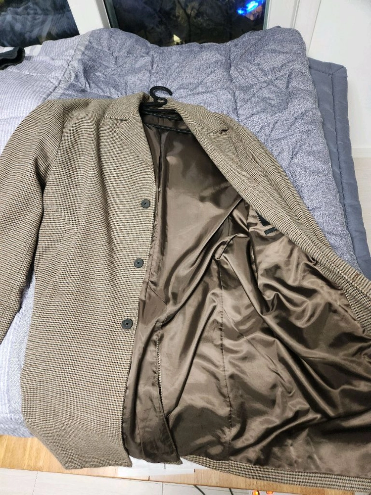 andew 앤듀 봄가을 카코트 헤링본 브라운 105사이즈 싸게 팝니다! 실제색상은 더 어둡습니다 네고가능 이미지