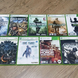 xbox360 엑스박스360 엑박360 콜오브듀티 등 FPS 게임 11종 일괄 판매합니다 이미지