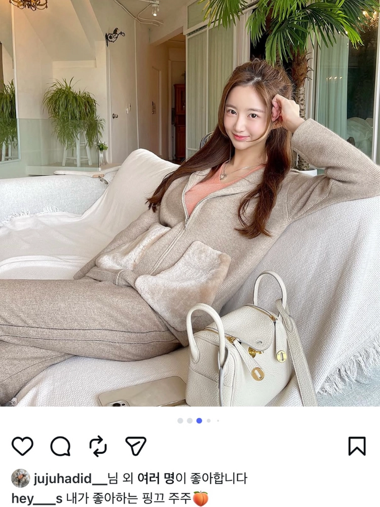 헤이에스 캐시미어 100 렉스퍼후드집업 이미지