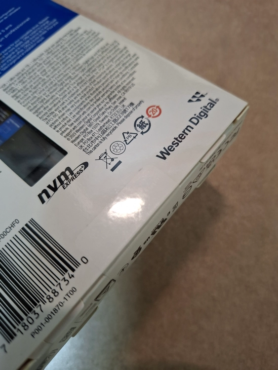 wd sn580 블루 미개봉 NVMe SSD 1TB 이미지