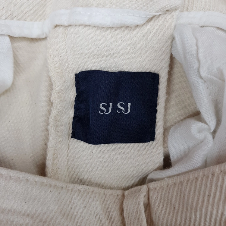 한섬 SJSJ 2023 가죽 패치 테이퍼드 데님 팬츠 61-90사이즈 이미지