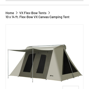 10 x 14 ft. Flex-Bow VX Canvas Camping Tent 이미지