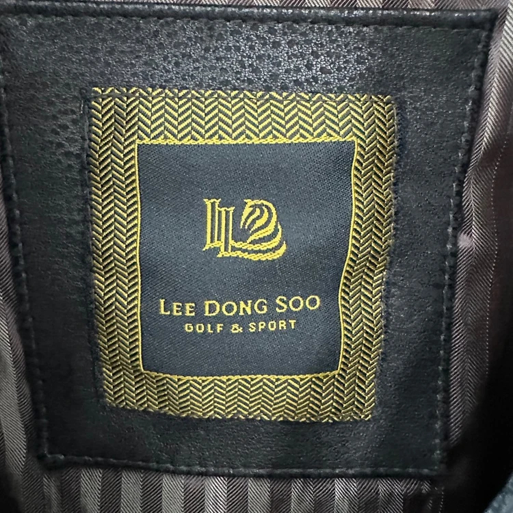 이동수 골프 리얼레더 양가죽 100% 블루종 가죽자켓 레더자켓 크로커 패턴 블랙 남성 100 이미지