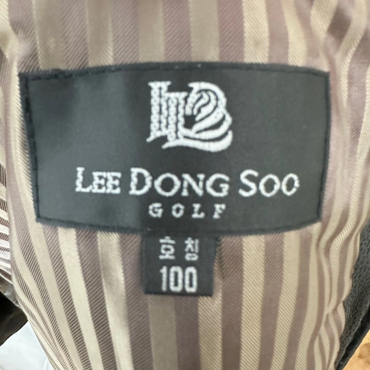 이동수 골프 리얼레더 양가죽 100% 블루종 가죽자켓 레더자켓 크로커 패턴 블랙 남성 100 이미지