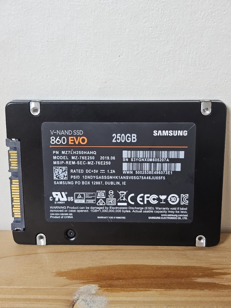 삼성 SSD EVO860 256GB 이미지