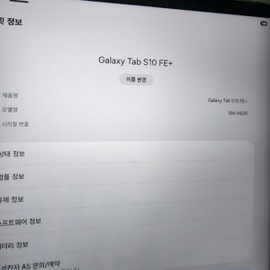 갤럭시 탭 S10 FE+256GB 이미지