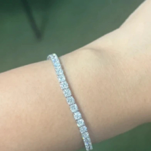 14K 랩다이아2부 17cm 화골 태니스팔찌 새상품 이미지