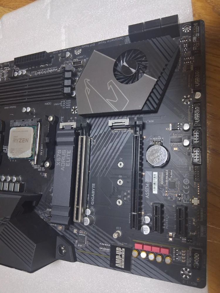 X570 AORUS elite 메인보드 +4350G CPU 세트 이미지