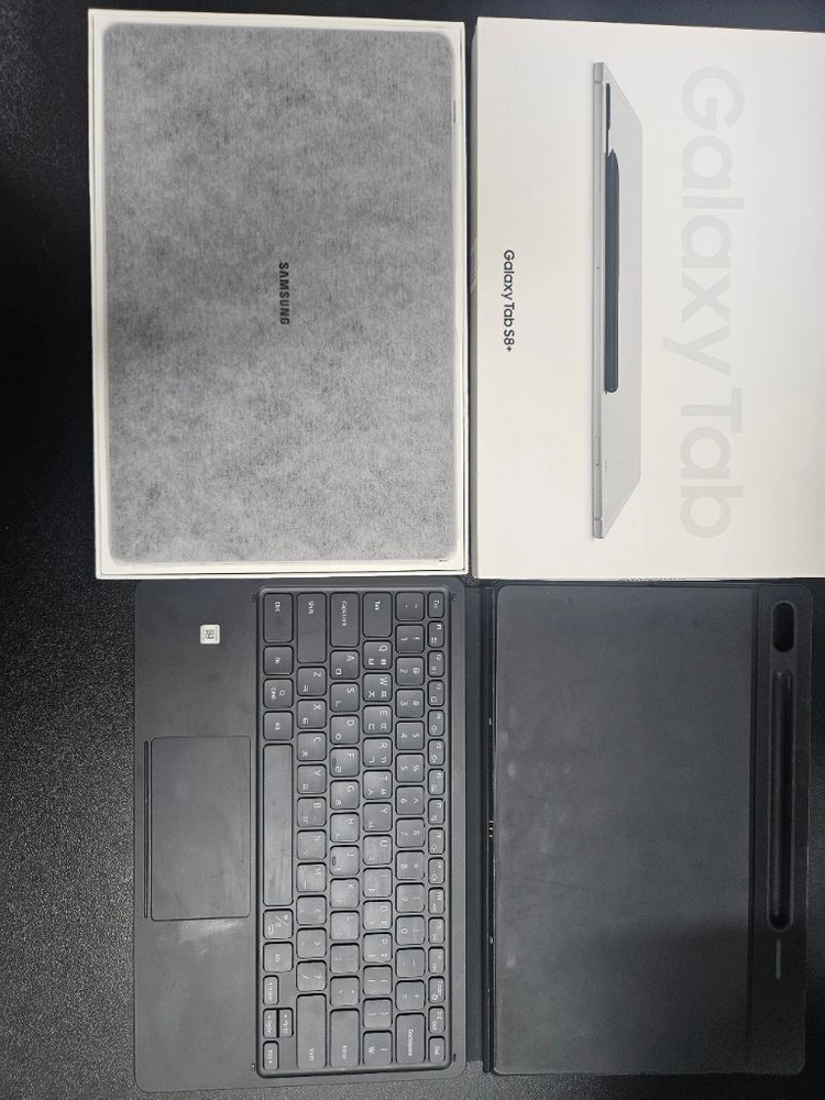 갤럭시탭s8+ 128gb + 정품키보드케이스 이미지